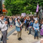 Over 1,000 people who gathered in support of assault victim Natasha O'Brien at a protest in her home city of Limerick to show solidarity. Picture: Olena Oleksienko/ilovelimerick
