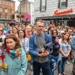 Over 1,000 people who gathered in support of assault victim Natasha O'Brien at a protest in her home city of Limerick to show solidarity. Picture: Olena Oleksienko/ilovelimerick