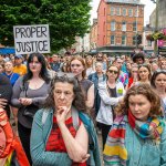Over 1,000 people who gathered in support of assault victim Natasha O'Brien at a protest in her home city of Limerick to show solidarity. Picture: Olena Oleksienko/ilovelimerick