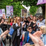Over 1,000 people who gathered in support of assault victim Natasha O'Brien at a protest in her home city of Limerick to show solidarity. Picture: Olena Oleksienko/ilovelimerick