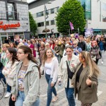 Over 1,000 people who gathered in support of assault victim Natasha O'Brien at a protest in her home city of Limerick to show solidarity. Picture: Olena Oleksienko/ilovelimerick