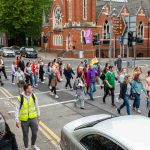 Over 1,000 people who gathered in support of assault victim Natasha O'Brien at a protest in her home city of Limerick to show solidarity. Picture: Olena Oleksienko/ilovelimerick