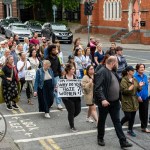 Over 1,000 people who gathered in support of assault victim Natasha O'Brien at a protest in her home city of Limerick to show solidarity. Picture: Olena Oleksienko/ilovelimerick