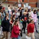 Over 1,000 people who gathered in support of assault victim Natasha O'Brien at a protest in her home city of Limerick to show solidarity. Picture: Olena Oleksienko/ilovelimerick