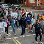 Over 1,000 people who gathered in support of assault victim Natasha O'Brien at a protest in her home city of Limerick to show solidarity. Picture: Olena Oleksienko/ilovelimerick