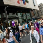 Over 1,000 people who gathered in support of assault victim Natasha O'Brien at a protest in her home city of Limerick to show solidarity. Picture: Olena Oleksienko/ilovelimerick