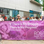 Over 1,000 people who gathered in support of assault victim Natasha O'Brien at a protest in her home city of Limerick to show solidarity. Picture: Olena Oleksienko/ilovelimerick