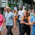 Over 1,000 people who gathered in support of assault victim Natasha O'Brien at a protest in her home city of Limerick to show solidarity. Picture: Olena Oleksienko/ilovelimerick
