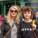 Over 1,000 people who gathered in support of assault victim Natasha O'Brien at a protest in her home city of Limerick to show solidarity. Picture: Olena Oleksienko/ilovelimerick