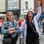 Over 1,000 people who gathered in support of assault victim Natasha O'Brien at a protest in her home city of Limerick to show solidarity. Picture: Olena Oleksienko/ilovelimerick