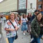 Over 1,000 people who gathered in support of assault victim Natasha O'Brien at a protest in her home city of Limerick to show solidarity. Picture: Olena Oleksienko/ilovelimerick