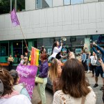 Over 1,000 people who gathered in support of assault victim Natasha O'Brien at a protest in her home city of Limerick to show solidarity. Picture: Olena Oleksienko/ilovelimerick