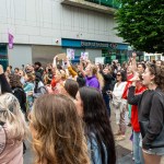 Over 1,000 people who gathered in support of assault victim Natasha O'Brien at a protest in her home city of Limerick to show solidarity. Picture: Olena Oleksienko/ilovelimerick