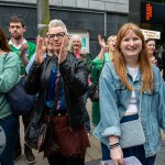 Over 1,000 people who gathered in support of assault victim Natasha O'Brien at a protest in her home city of Limerick to show solidarity. Picture: Olena Oleksienko/ilovelimerick