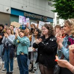 Over 1,000 people who gathered in support of assault victim Natasha O'Brien at a protest in her home city of Limerick to show solidarity. Picture: Olena Oleksienko/ilovelimerick