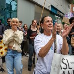 Over 1,000 people who gathered in support of assault victim Natasha O'Brien at a protest in her home city of Limerick to show solidarity. Picture: Olena Oleksienko/ilovelimerick