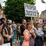 Over 1,000 people who gathered in support of assault victim Natasha O'Brien at a protest in her home city of Limerick to show solidarity. Picture: Olena Oleksienko/ilovelimerick