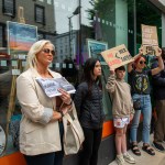Over 1,000 people who gathered in support of assault victim Natasha O'Brien at a protest in her home city of Limerick to show solidarity. Picture: Olena Oleksienko/ilovelimerick