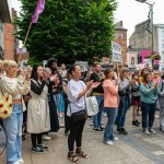 Over 1,000 people who gathered in support of assault victim Natasha O'Brien at a protest in her home city of Limerick to show solidarity. Picture: Olena Oleksienko/ilovelimerick