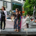 Over 1,000 people who gathered in support of assault victim Natasha O'Brien at a protest in her home city of Limerick to show solidarity. Picture: Olena Oleksienko/ilovelimerick