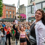 Over 1,000 people who gathered in support of assault victim Natasha O'Brien at a protest in her home city of Limerick to show solidarity. Picture: Olena Oleksienko/ilovelimerick