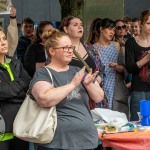 Over 1,000 people who gathered in support of assault victim Natasha O'Brien at a protest in her home city of Limerick to show solidarity. Picture: Olena Oleksienko/ilovelimerick