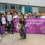 Over 1,000 people who gathered in support of assault victim Natasha O'Brien at a protest in her home city of Limerick to show solidarity. Picture: Olena Oleksienko/ilovelimerick