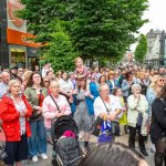 Over 1,000 people who gathered in support of assault victim Natasha O'Brien at a protest in her home city of Limerick to show solidarity. Picture: Olena Oleksienko/ilovelimerick