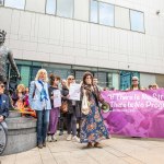 Over 1,000 people who gathered in support of assault victim Natasha O'Brien at a protest in her home city of Limerick to show solidarity. Picture: Olena Oleksienko/ilovelimerick