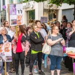 Over 1,000 people who gathered in support of assault victim Natasha O'Brien at a protest in her home city of Limerick to show solidarity. Picture: Olena Oleksienko/ilovelimerick