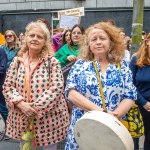 Over 1,000 people who gathered in support of assault victim Natasha O'Brien at a protest in her home city of Limerick to show solidarity. Picture: Olena Oleksienko/ilovelimerick