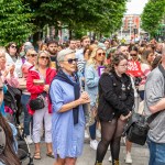Over 1,000 people who gathered in support of assault victim Natasha O'Brien at a protest in her home city of Limerick to show solidarity. Picture: Olena Oleksienko/ilovelimerick