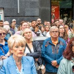 Over 1,000 people who gathered in support of assault victim Natasha O'Brien at a protest in her home city of Limerick to show solidarity. Picture: Olena Oleksienko/ilovelimerick
