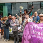 Over 1,000 people who gathered in support of assault victim Natasha O'Brien at a protest in her home city of Limerick to show solidarity. Picture: Olena Oleksienko/ilovelimerick