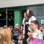 Over 1,000 people who gathered in support of assault victim Natasha O'Brien at a protest in her home city of Limerick to show solidarity. Picture: Olena Oleksienko/ilovelimerick