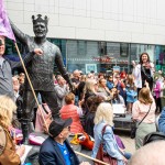 Over 1,000 people who gathered in support of assault victim Natasha O'Brien at a protest in her home city of Limerick to show solidarity. Picture: Olena Oleksienko/ilovelimerick