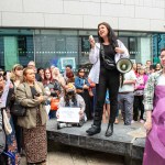 Over 1,000 people who gathered in support of assault victim Natasha O'Brien at a protest in her home city of Limerick to show solidarity. Picture: Olena Oleksienko/ilovelimerick