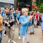 Over 1,000 people who gathered in support of assault victim Natasha O'Brien at a protest in her home city of Limerick to show solidarity. Picture: Olena Oleksienko/ilovelimerick