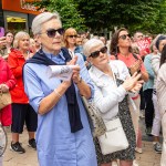 Over 1,000 people who gathered in support of assault victim Natasha O'Brien at a protest in her home city of Limerick to show solidarity. Picture: Olena Oleksienko/ilovelimerick