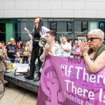 Over 1,000 people who gathered in support of assault victim Natasha O'Brien at a protest in her home city of Limerick to show solidarity. Picture: Olena Oleksienko/ilovelimerick