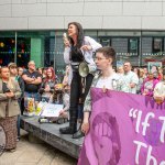 Over 1,000 people who gathered in support of assault victim Natasha O'Brien at a protest in her home city of Limerick to show solidarity. Picture: Olena Oleksienko/ilovelimerick