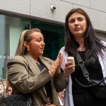 Over 1,000 people who gathered in support of assault victim Natasha O'Brien at a protest in her home city of Limerick to show solidarity. Picture: Olena Oleksienko/ilovelimerick