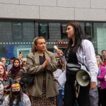 Over 1,000 people who gathered in support of assault victim Natasha O'Brien at a protest in her home city of Limerick to show solidarity. Picture: Olena Oleksienko/ilovelimerick
