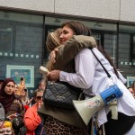 Over 1,000 people who gathered in support of assault victim Natasha O'Brien at a protest in her home city of Limerick to show solidarity. Picture: Olena Oleksienko/ilovelimerick