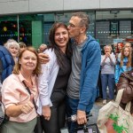 Over 1,000 people who gathered in support of assault victim Natasha O'Brien at a protest in her home city of Limerick to show solidarity. Picture: Olena Oleksienko/ilovelimerick
