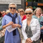 Over 1,000 people who gathered in support of assault victim Natasha O'Brien at a protest in her home city of Limerick to show solidarity. Picture: Olena Oleksienko/ilovelimerick
