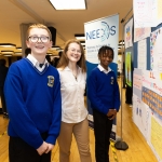 27.05.25
Pictured at the inaugural NEEDS (Negotiating the Essentials for Education in Democratic Societies) Schools Conference hosted by the University of Limerick were, …abha Hughes, UL with Col·iste IÛsaef Community College, Kilmallock Co. Limerick students, Luke Woulfe and Shon Panzirah. Photo: Alan Place