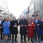 Pictured at the Nicholas Street Painting Project event during the ribbon cutting which celebrates the rebirth of Nicholas Street and Limerick's Medieval Quarter held on Monday, February 3, 2020. Pictures: Anthony Sheehan/ilovelimerick.