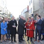 Pictured at the Nicholas Street Painting Project event where local community groups came together to start the rebirth of the once thriving, Medieval Quarter of Limerick. Local groups involved were Limerick City and County Council, St, Mary's Cathedral, St Mary's Aid, JP McManus Benevolent Fund, Limerick Tidy Towns and other local trade workers who worked together in an effort to restore the foundation of Limerick City. Pictures: Anthony Sheehan/ilovelimerick.