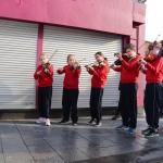 Pictured at the Nicholas Street Painting Project event where local community groups came together to start the rebirth of the once thriving, Medieval Quarter of Limerick. Local groups involved were Limerick City and County Council, St, Mary's Cathedral, St Mary's Aid, JP McManus Benevolent Fund, Limerick Tidy Towns and other local trade workers who worked together in an effort to restore the foundation of Limerick City. Pictures: Anthony Sheehan/ilovelimerick.